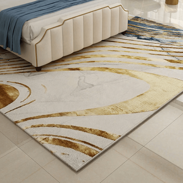 พรม MJhomedesigns 19768 Series ขนาด 160 x 230 ซม. ขาว-ทอง